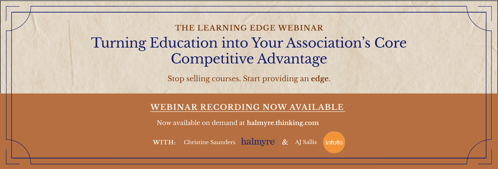 The Learning Edge: Turning Education into Your Association’s Core Competitive Advantage