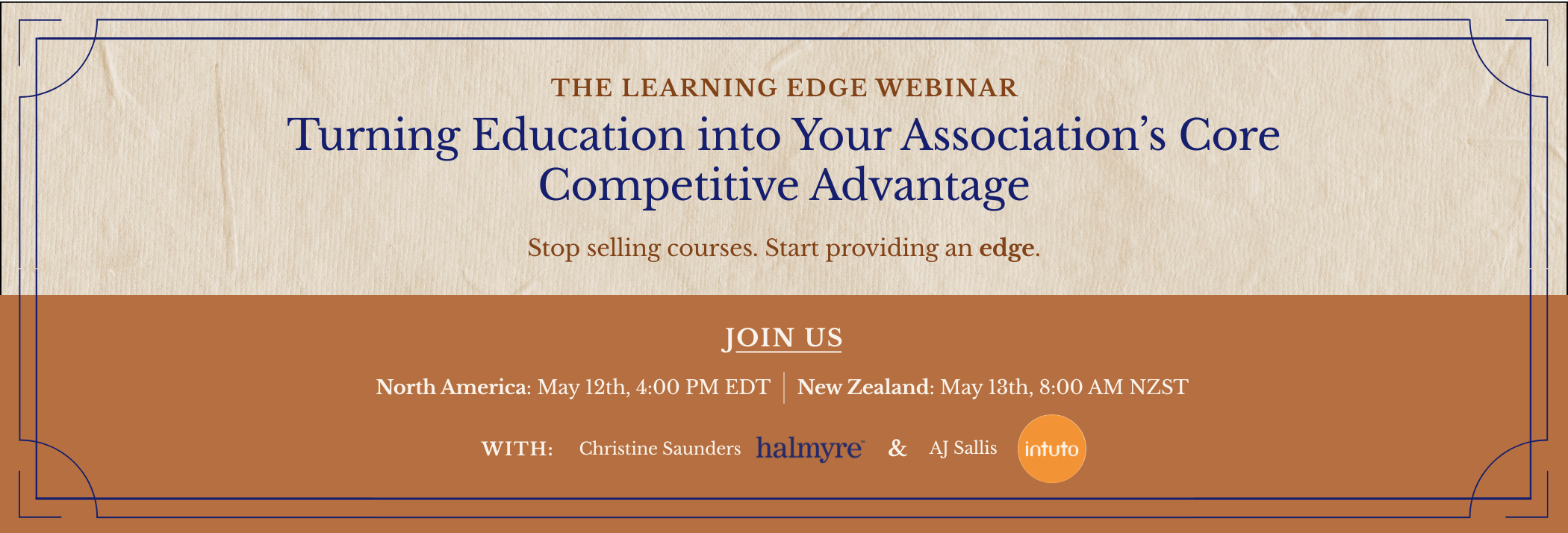 Webinar: The Learning Edge: Turning Education into Your Association’s Core Competitive Advantage