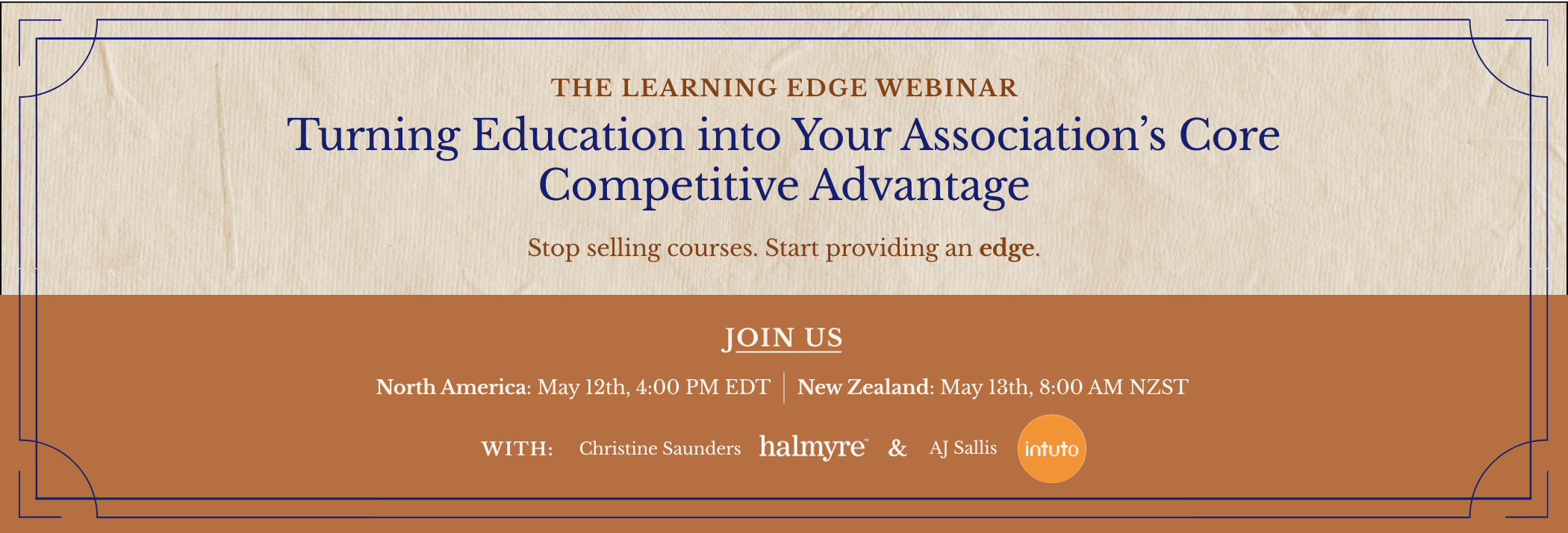 Webinar: The Learning Edge: Turning Education into Your Association’s Core Competitive Advantage
